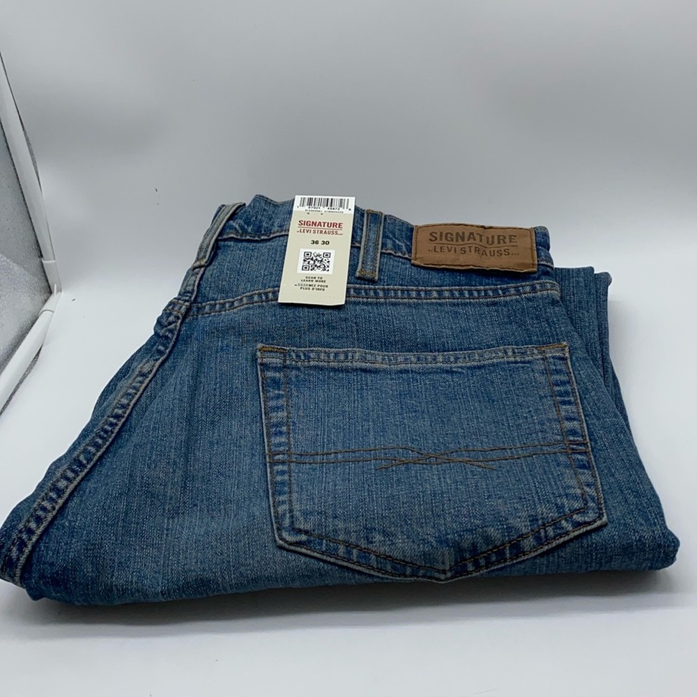 Levi Strauss Signature Bootcut 5 Pocket Men’s Blue Jeans Size 36 x 30